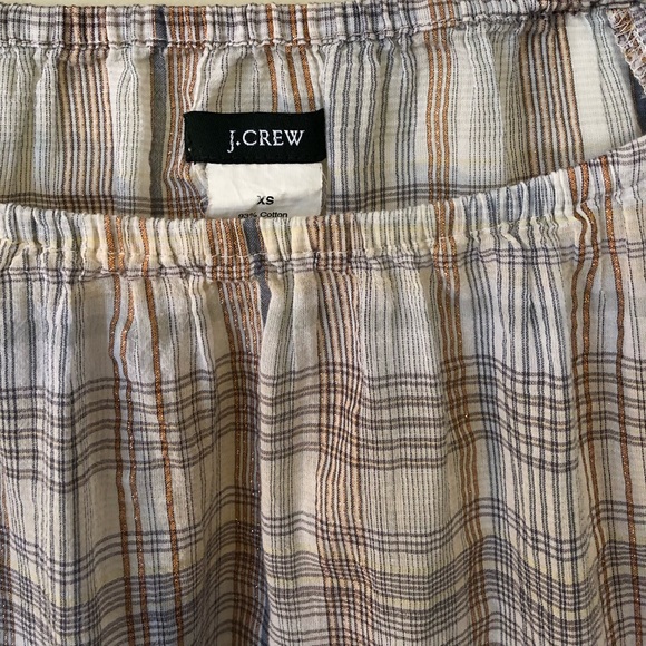 J. Crew sheer gold metallic blouse size XS - Picture 5 of 5